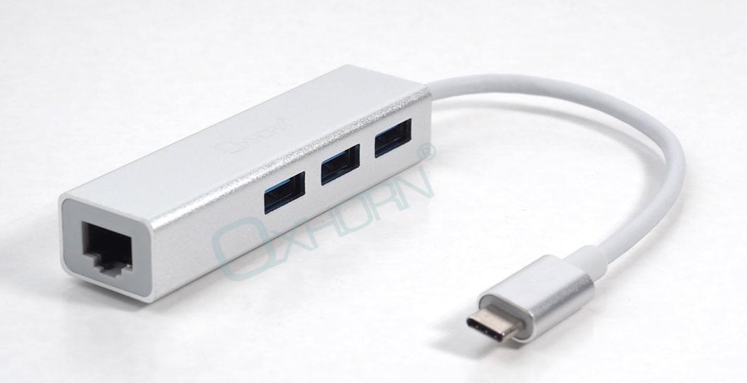 USB Type C to USB 3.0 & Gigabit LAN Adapter