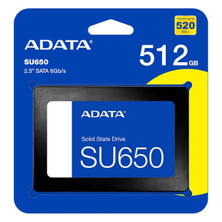 ADATA 512GB SU650 2.5in SATA III ASU650SS-512GT-R