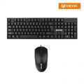MIXIE X7OS USB Corded Keyboard Mouse Combo