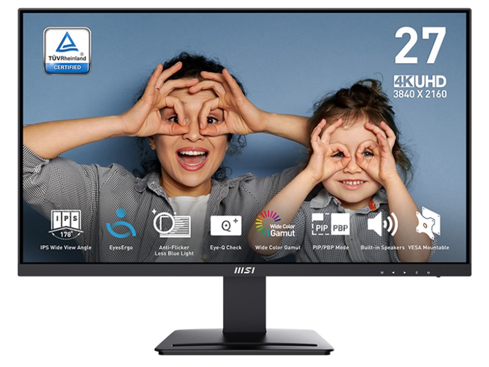 MSI PRO MP273U 27" 4K UHD IPS Speaker