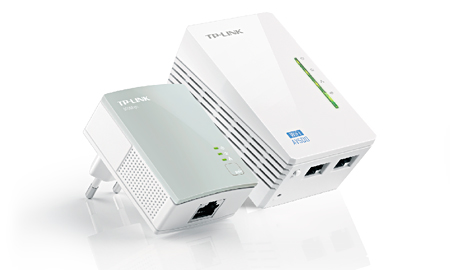 TP-LINK TL-WPA4220kit 300Mbps AV500 WiFi Powerline Extender Starter Kit