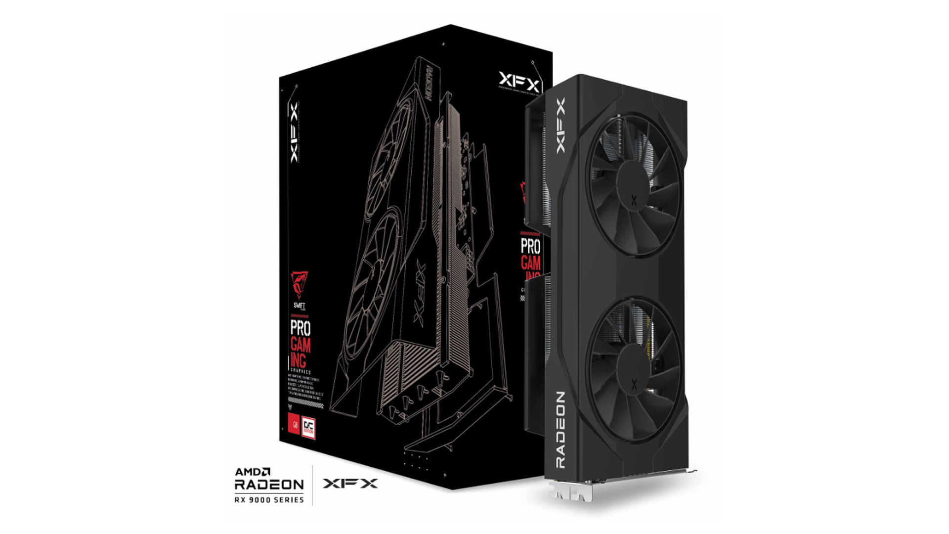 XFX RX-96TSW16BQ Radeon RX 9060XT Swift OC Dual Fan 16GB