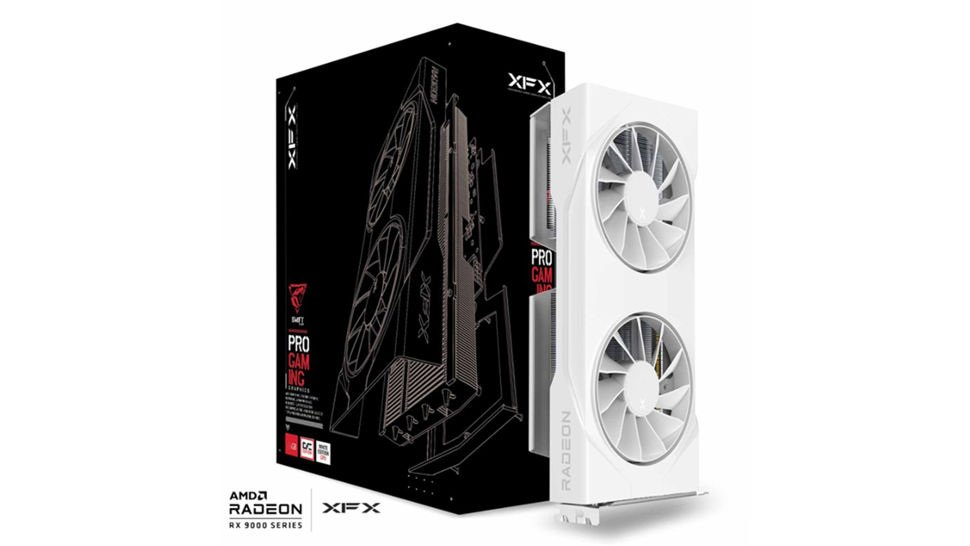 XFX Swift Radeon RX 9060XT OC White Gaming 16GB RX-96TSW16WQ