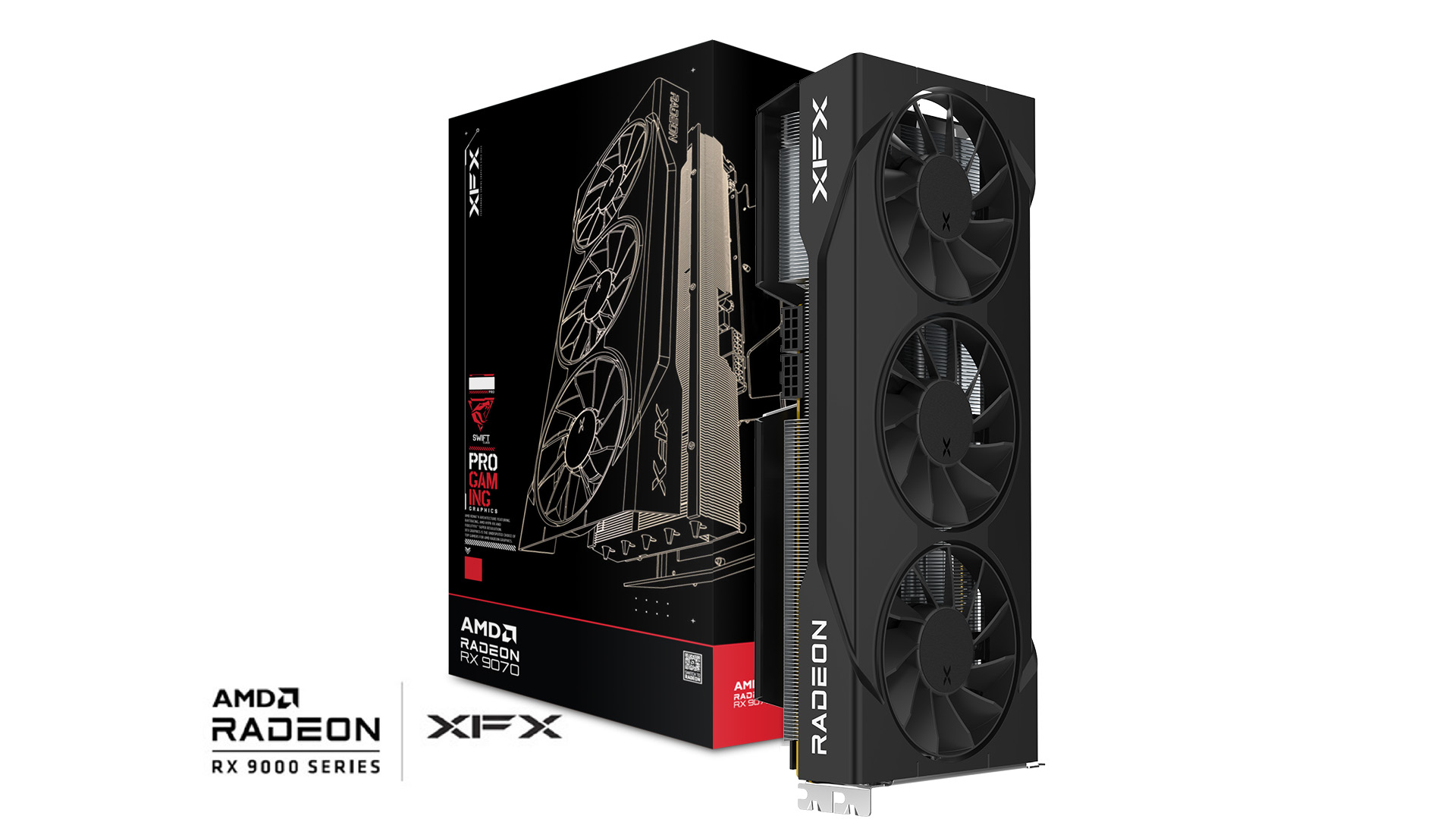 XFX Swift RX 9070 GRE Triple Fan 12GB RX-97GRE29B7