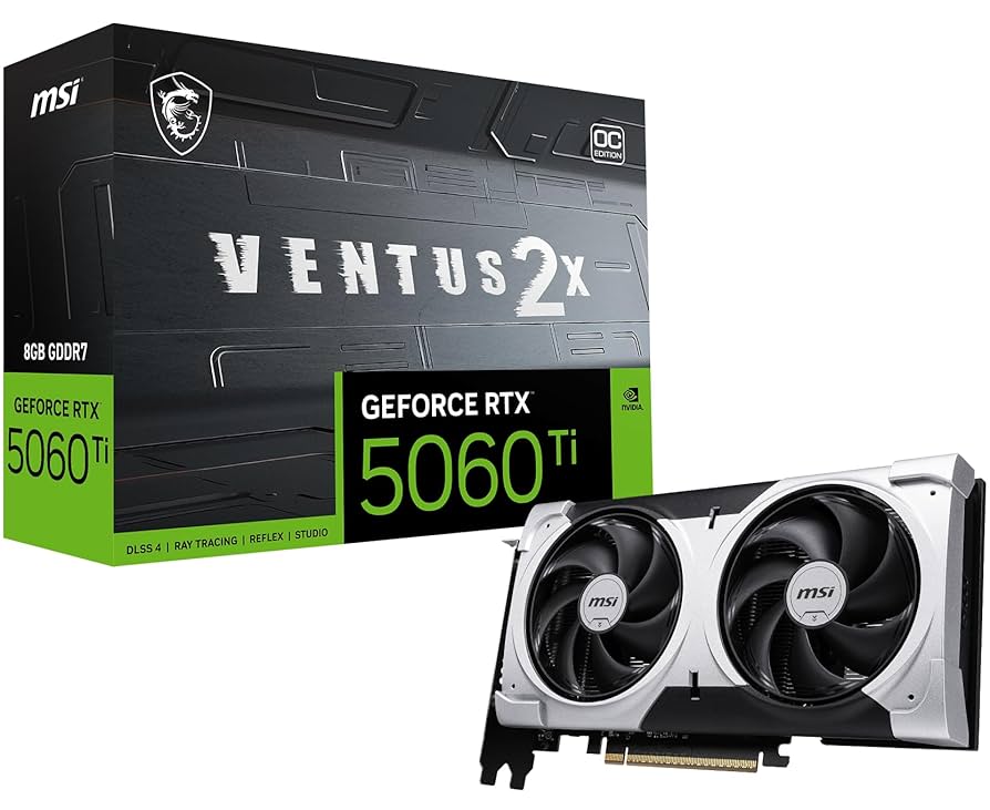 MSI GeForce RTX 5060Ti 8GB VENTUS 2X OC PLUS