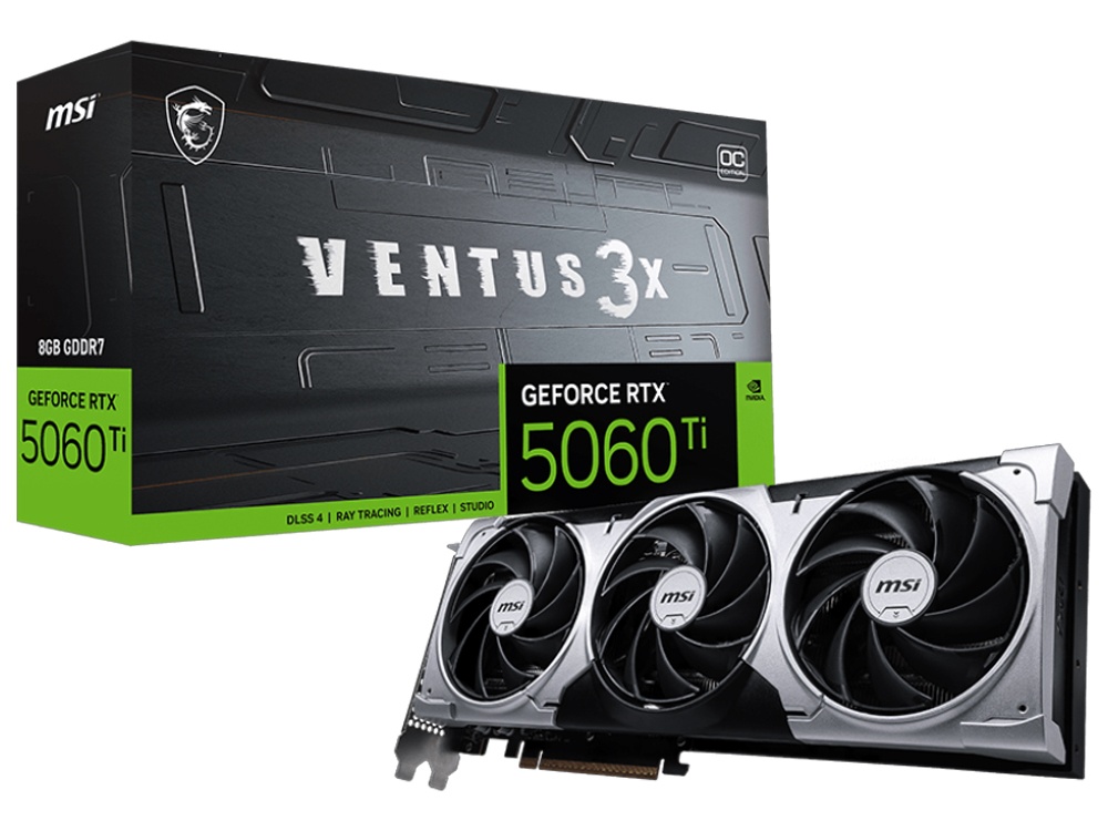 MSI RTX 5060Ti VENTUS 3X OC 8GB